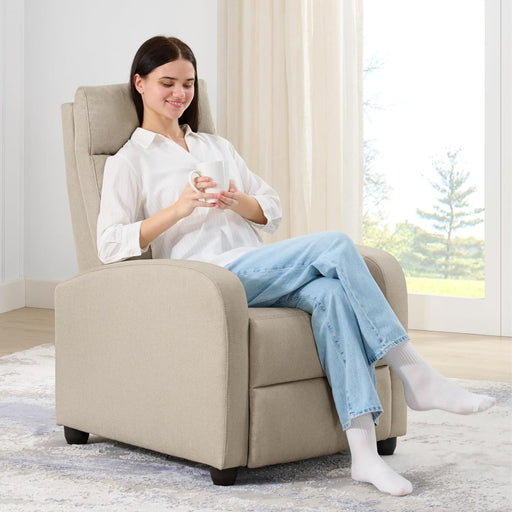 Push-Back Recliner Chair with Lumbar Support