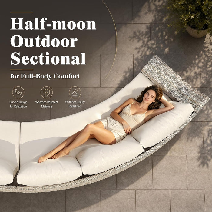 9-Piece Patio Furniture Set with Rocking Chairs & Storage Table