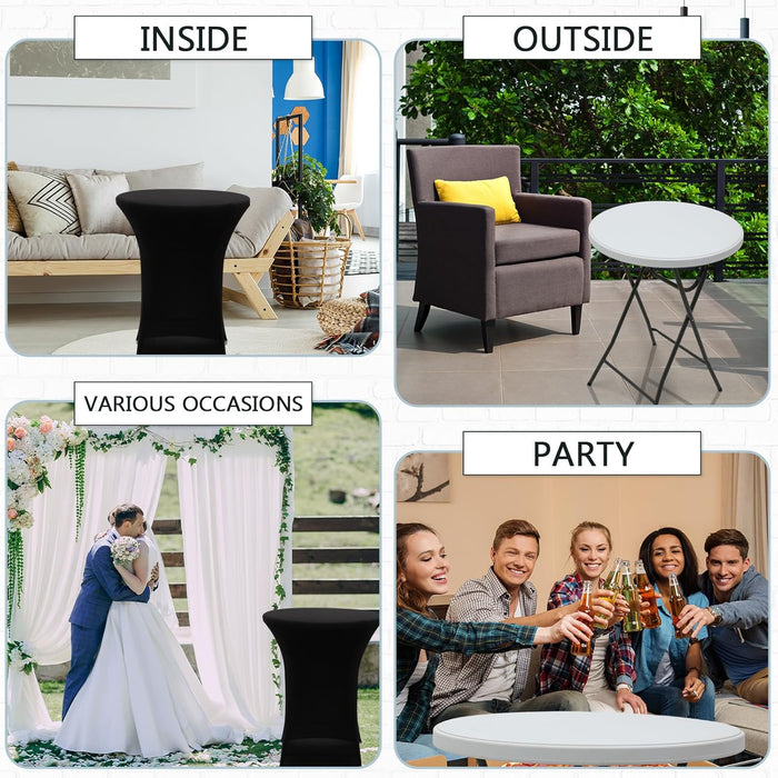 32 Inch BarHeight Folding Cocktail Tables RemovableLegs