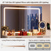 Vanity Desk With 5X MagnifyingMirror USBChargingPort