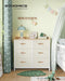 Beige Kids Dresser With 6 Drawers