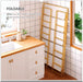No Assembly Extra Wide 5 Tier Folding Bookshelf Tall Storage Shelves Vintage Bookcase Standing Racks for Bedroom Living Room Home Office