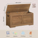Honey Brown Engineered Wood Storage Chest ThirtyNineIn