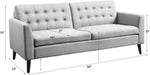 Gray Loveseat Sofa for Living Room