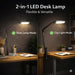 Desk Lamp for Home Office, LED Desk Lamp with Webcam Light for Video Calls, Dimmable 3000K-6500K Desk Light with Remote, Timer, Memory, Adjustable Swing Arm, CRI95+
