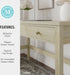 Rhett Home Office Desk with 3 Drawers and Tapered Legs in Black with Oil Rubbed Bronze Hardware