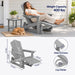 Adirondack Glider Chairs Set of 2,With Retractable Ottoman,Adjustable Back