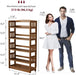 5-Tier Solid Wood Open Bookcase,Modern Display Bookshelf,Farmhouse Wide Etagere Bookcase, Freestanding Storage Cabinet for Study Room Office Living Room Flower Rack