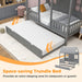 Twin Size CharcoalGray Premium Hardwood Playhouse Bed