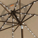 USA 10-Year-Non-Fading 9Ft 3-Tier Market Patio Umbrella, Commercial Table Umbrella with 80 Solar LED Lights, Crank Open, Windproof & UPF 50+ UV Protection for Garden, Deck, Pool, Backyard, Heather Beige