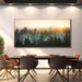 Large Foggy Forest Canvas Wall Art Landscape Mountain Painting 30X60 Inch Framed Wall Art for Bedroom Living Room Kitchen Office