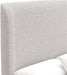 Adele Upholstered California King Platform Bed in Beige