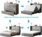 Gray Queen Murphy Cabinet BedFrame With StorageDrawers