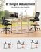 Drafting Chair with Footrest Ring and Flip-Up Arms for Tall Desks