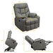 Electric Power Lift Massage Recliner Sofa with 8 Point Massage and Lumbar Heat