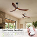 36" Small Ceiling Fan with Light and Remote, Modern Farmhouse Style