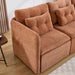 56 Inches Wide Chenille Sectional Loveseat Espresso