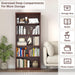 5- Shelf Bookcase, Wood Book Shelf with Bookshelves
