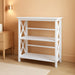 3-Shelf Montego Bookcase, White