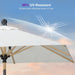 Outdoor Umbrella 6' X 6' Market Square Push Button Tilt, Cream