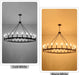 Black 48 Inch Wagon Wheel Chandelier IndustrialGrade