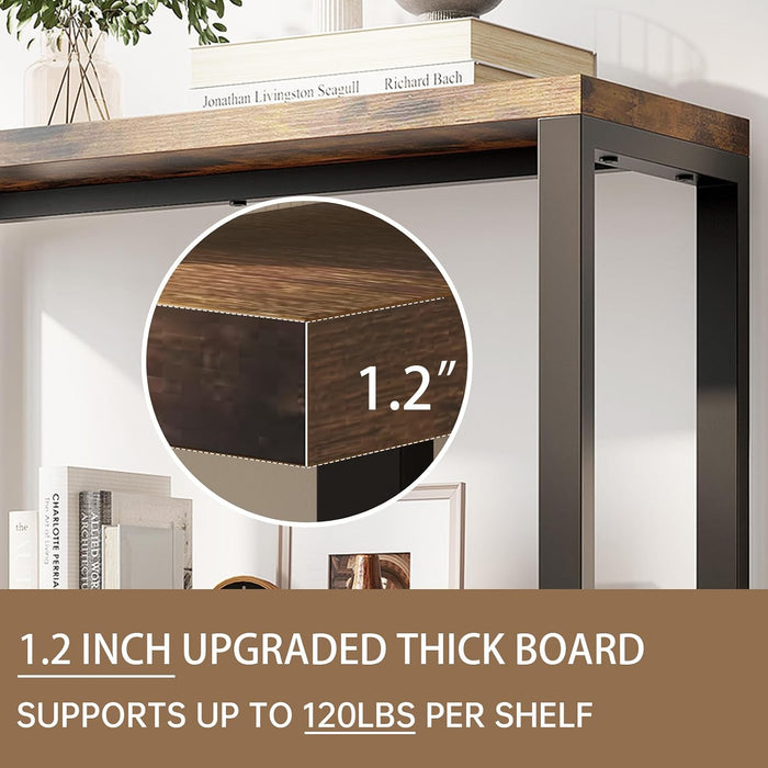 5-Tier Adjustable Heavy Duty Bookshelf