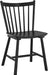 Upgraded Dining Chairs Set of 4, Farmhouse Wooden Spindle Back Kitchen Chairs, Windsor Dining Chairs for Kitchen and Dining Room, Black