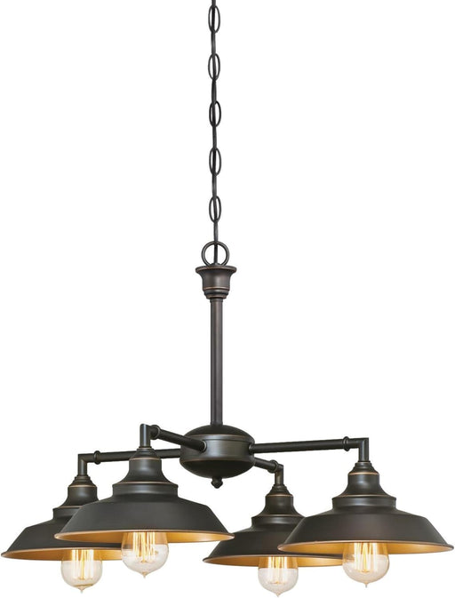 Oil Rubbed Bronze Four-Light Indoor Chandelier 16-Inch