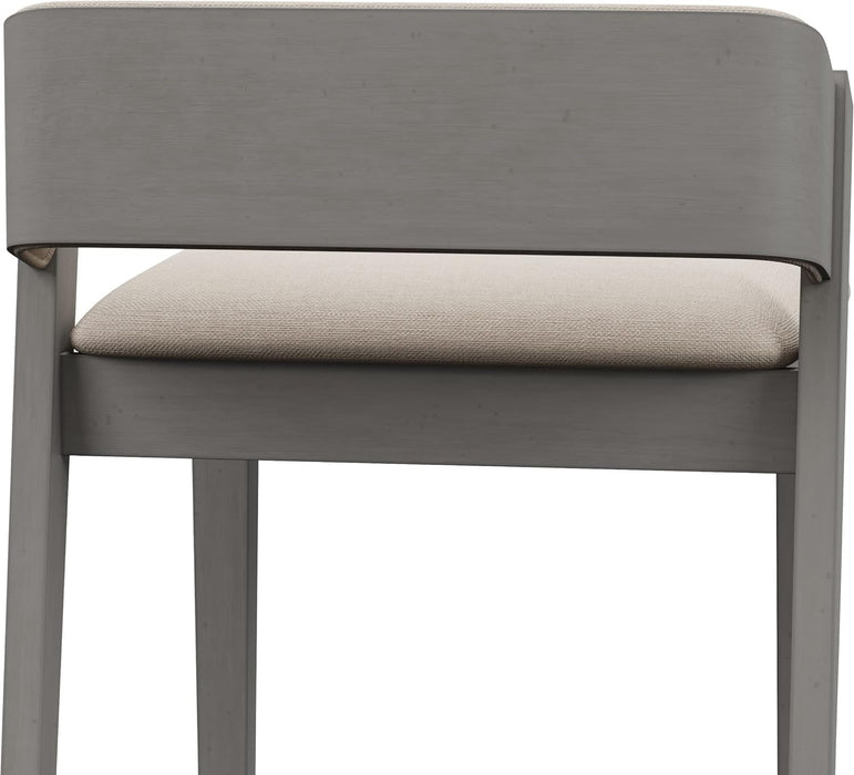 Dresden Wood Counter Height Stool, Distressed Gray - ShipItFurniture