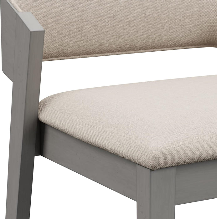 Dresden Wood Counter Height Stool, Distressed Gray - ShipItFurniture