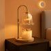 Crystal Candle Warmer Lamp with Timer & Dimmable Light, Wall Mount Option，Adjustable Height Wax Melt Warmer for Jar Candles – Amber Gold | New Upgraded Home Decor Gift for Women/Mom/Birthday