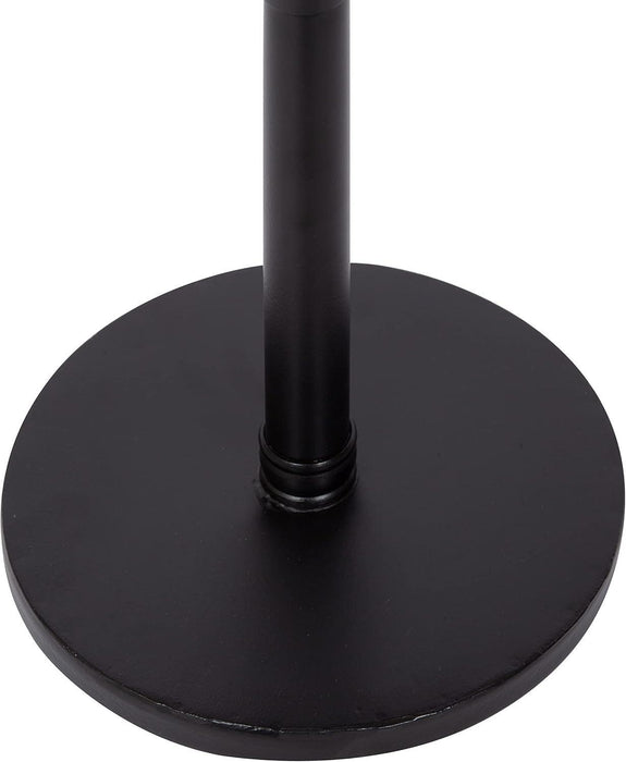 Stratton Rustic Pedestal Table, 13 X 13 X 26, Black, Decorative Pedestal Table for Decorating Smaller Living Areas and Hosting