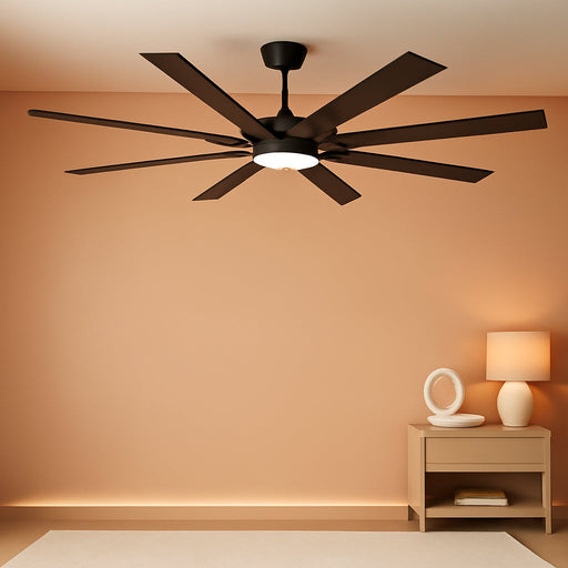 72 Inch Ceiling Fan Remote Dimmable Lighting Features