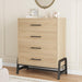 4 Dresser for Bedroom, 38.6 in Tall Dresser, Tall Drawer with Storage Freestanding, Wooden Closet Storage Chest for Living Room, Bedroom, Entryway, Natural Oak