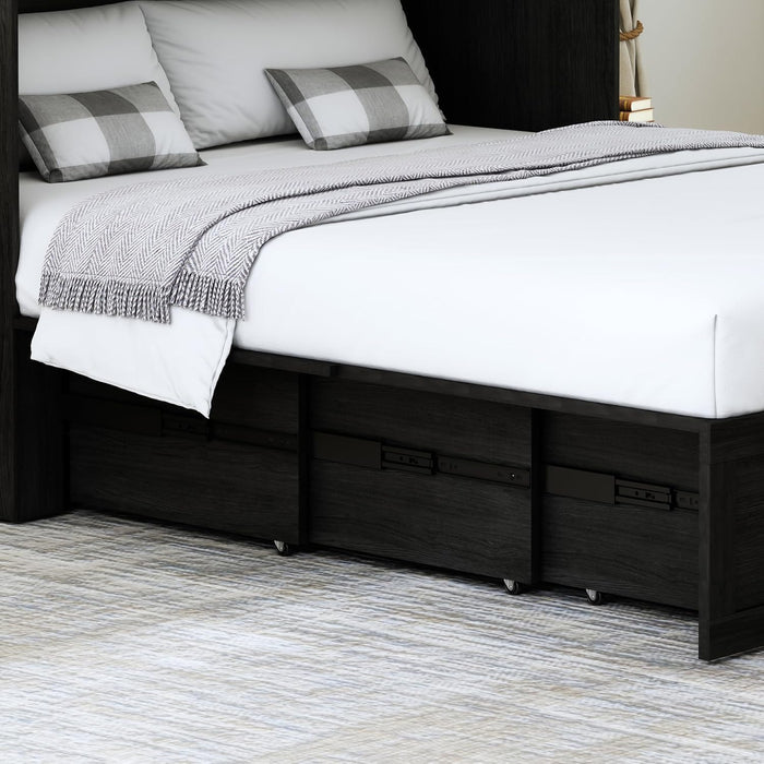 Queen Size Murphy Bed With IntegratedChargingStation