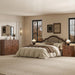 Fluted Tall Dresser for Bedroom, 9 Drawer Chest of Drawers,Walnut