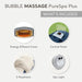 28431EP Purespa plus Bubble Massage Spa Set: Includes Energy Efficient Spa Cover – 2 Contoured Headrest – LED Light – 6 Person Capacity – 85" X 28"