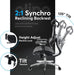 Ergopro Ergonomic Office Chair, Rolling Desk Chair with 4D Adjustable Armrest, 3D Lumbar Support, Blade Wheels, Mesh Computer Gaming Executive Swivel Chairs Chair (Black)