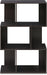SIMPLY Book Shelf, 3-Tier Geometric Bookshelf, S-Shape Bookcase with Open Shelf, 11.8" X 23.6" X 37.3", for Organization and Storage, for Living Reoom, Bedroom, Home Office, Espresso