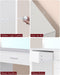 Vanity Table, Makeup Desk with Lighted Mirror, Dressing Desk with Drawers and Adjustable Brightness, 3 Color Lighting Modes, Vanity Desk for Women(White)