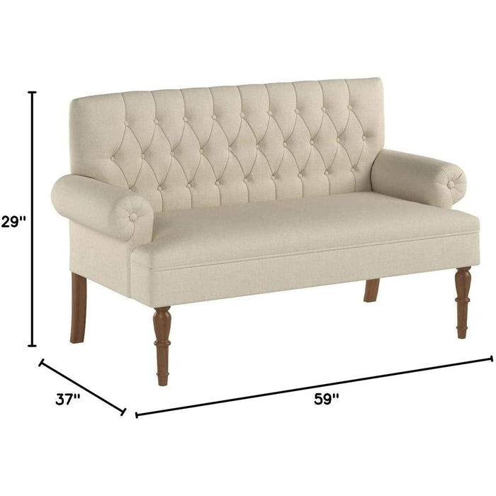 Warm Beige Hermosa Para Sala Love Seats Sofa Set