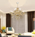 Modern Luxury K9 Crystal Chandelier, 12-Light Cognac Crystal Pendant Light,Candle Style Crystal Lamp Lighting Fixture for Dining Room,Hotels, Hall Way, Bars, Restaurants (12 Lights)