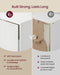 Cloud White Eight Compartment Modular Bookcase System