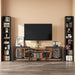 Bookshelf 8 Tier Set of 2, Tall Narrow Book Shelf, Corner Bookcase