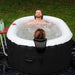 ALEKO Oval Spa Inflatable 2 Prs Hot Tub Personal Spa 145 Gallon with Drink Tray