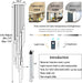 Black TwelveLight LED Dimmable Crystal Chandelier Fixture