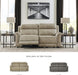 Next-Gen Durapella Power Reclining Sofa with Adjustable Headrest, USB, Extended Ottoman, Faux Leather, 80" W X 42" D X 42" H, Beige Sand