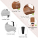 Lux PU Leather Contemporary Accent Chair LightBrown