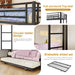 IndustrialGrade Twin Over Full SpaceSaving BunkBed Trundle