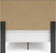 Signature Design by Ashley Jonnifer Full Panel Bed Frame with Headboard, Two‑Tone Textured Design, Engineered Wood and Decorative Laminate, Bedroom Furniture, Warm Gray and Matte Black